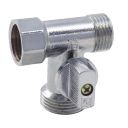 FADO прохідний латунний кран 1/2″×3/4″×1/2″ KZ55 зовнішнє та внутрішнє з'єднання