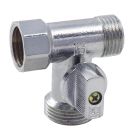 FADO прохідний латунний кран 1/2″×3/4″×1/2″ KZ55 зовнішнє та внутрішнє з'єднання